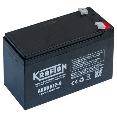 Krafton K12-9  sznetmentes akkumultor, 12V 9Ah Aut akkumultor, 12V alkatrsz vsrls, rak
